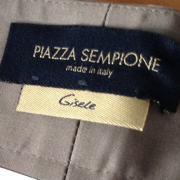 Piazza Sempione slate gray cropped pants - Picture 9 of 10